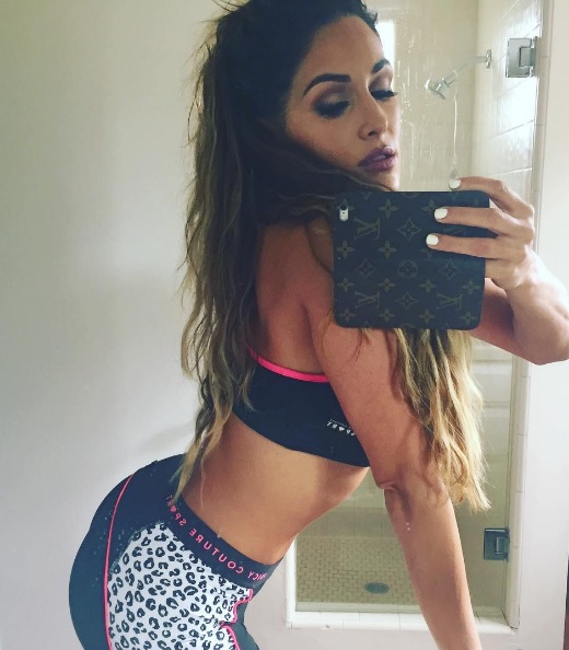 Nikki Bella in Tights and Sports Bra -35 – GotCeleb