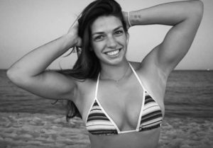 mackenzie-dern-hot-Brazilian-MMA-karate-beach-sunset-brunette-UFC